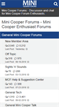 Mobile Screenshot of minicooperforums.com