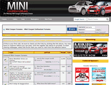 Tablet Screenshot of minicooperforums.com